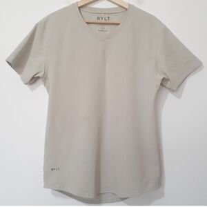 BYLT Men's Premium Basics Drop Cut V-Neck Lux Blend Shirt Size XL